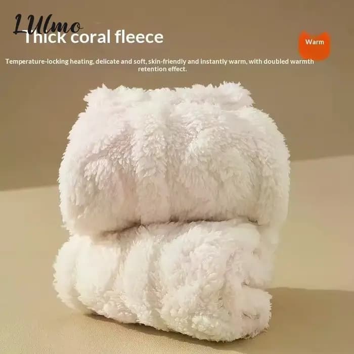 Hiver plus chaud pieds bas pour femmes hommes en peluche maison sommeil sol longue chaussette chaud sommeil chaussettes pied réchauffement