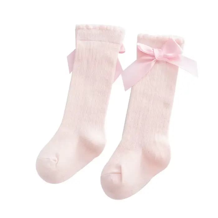 Chaussettes Mi-Hautes en Coton avec Gros Nministériels d pour Nouveau-né Fille