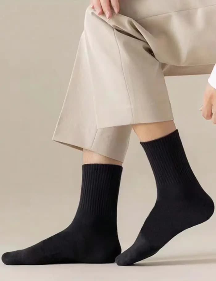 Chaussettes en coton doux pour hommes et femmes