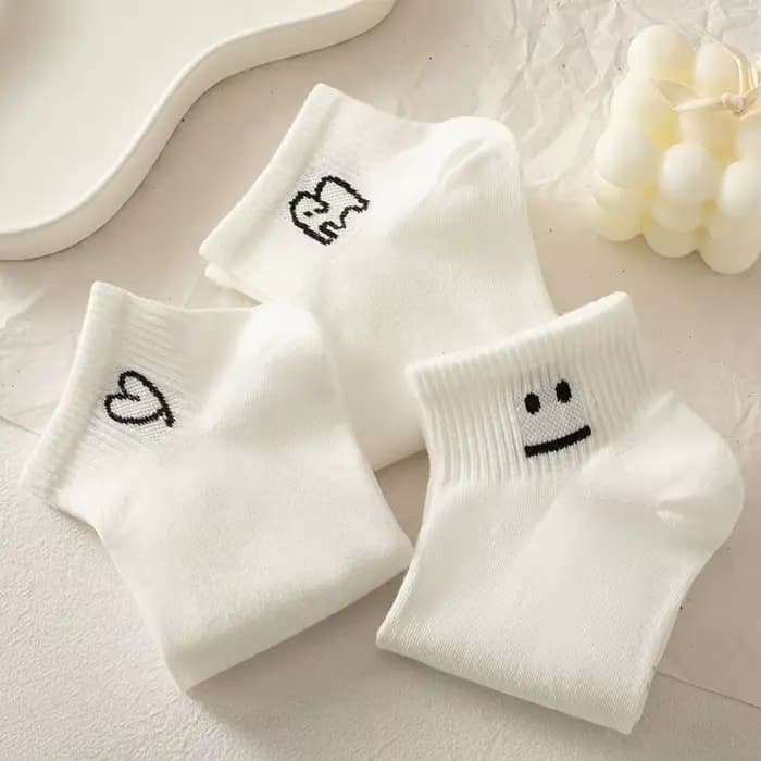 Chaussettes blanches femme mince printemps été