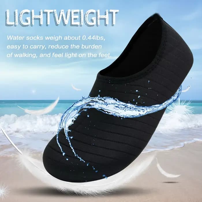 1 paire de chaussures d'eau pour femmes, chaussettes pieds nus, antidérapantes, à séchage rapide, pour hommes, plage, natation, Sports aquatiques