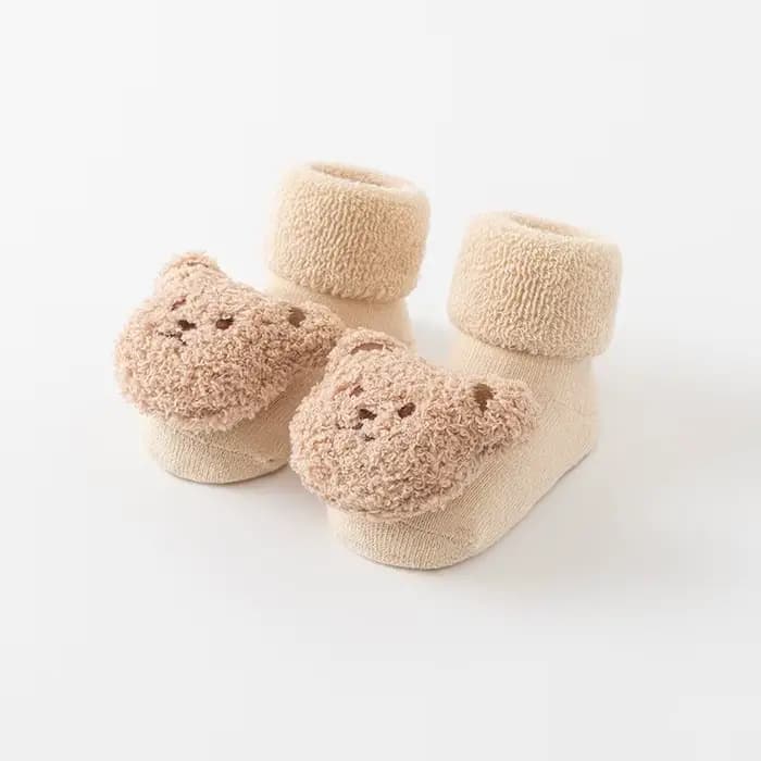 Chaussettes coordonnantes en coton doux pour bébé