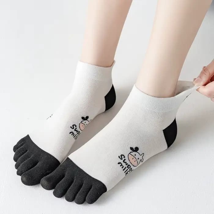 5 paires de chaussettes à cinq doigts pour femmes