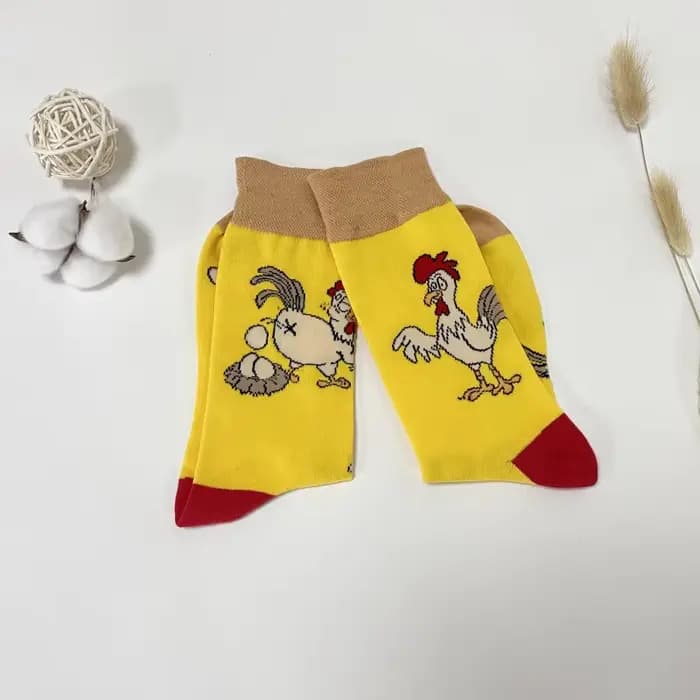 1 paire de chaussettes mi-mollet personnalisées pour hommes