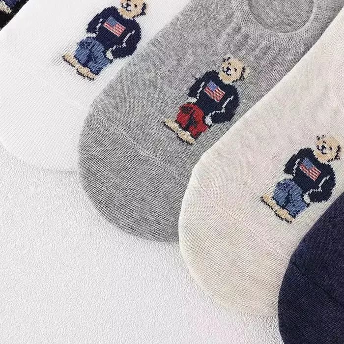 5 paires de chaussettes d'été en pur coton pour hommes