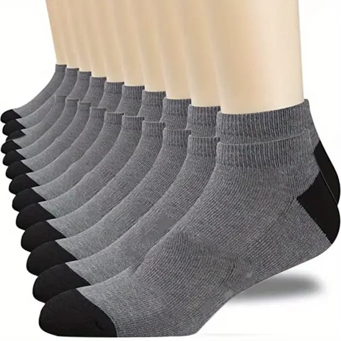Chaussettes confortables respirables de cheville de coton de la mode des hommes 10pairs, chaussettes de l'été des hommes