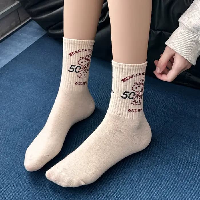 Chaussettes mi-mollet Snoopy Dog
