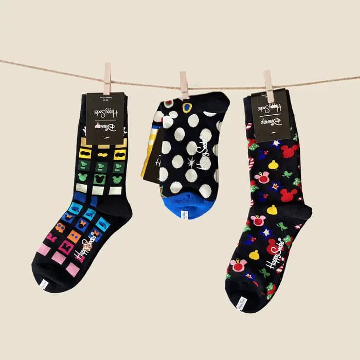 Chaussettes décontractées Mickey Mouse, chaussettes mi-mollet imprimées avec motif Mickey de dessin animé mignon, chaussettes fantaisie amusantes en coton coloré