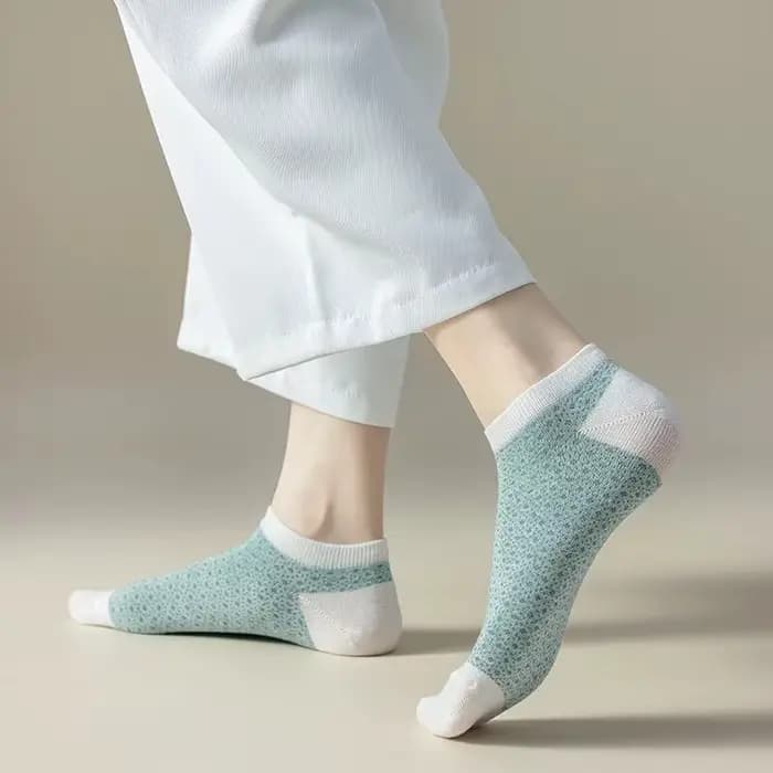 5 paires de chaussettes basses quatre saisons pour femmes
