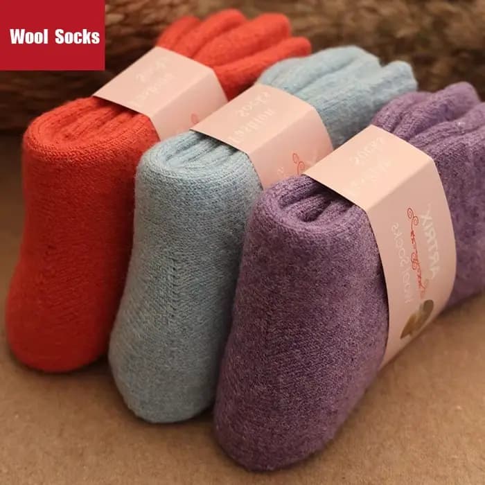 5 paires hiver Super plus épais chaussettes chaudes laine femmes