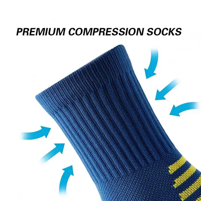 2 paires de chaussettes de sport de compression pour hommes