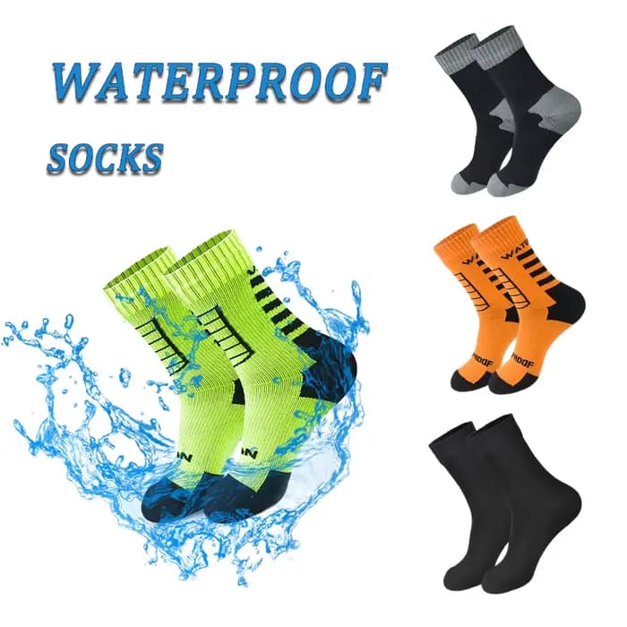 Chaussettes imperméables Sports de plein air randonnée Wading Camping Trekking hiver ski chaussette chaude respirant