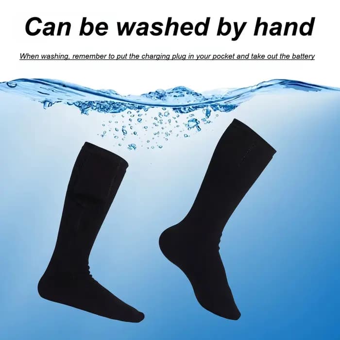 Chaussettes chauffantes rechargeables USB pour hommes et femmes
