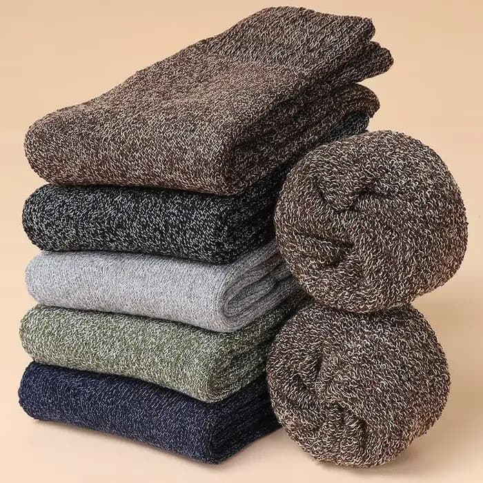 5 paires de chaussettes chaudes d'hiver pour hommes et femmes