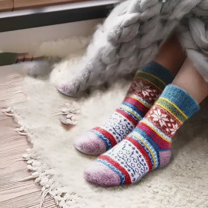 5 paires de chaussettes pelucheuses et confortables pour femmes