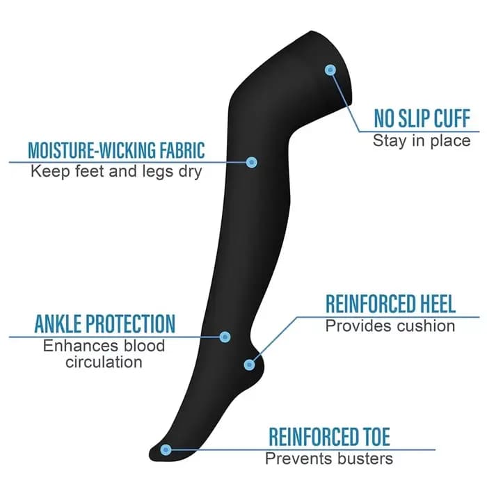 1 paire de bas de Compression pour femmes et hommes