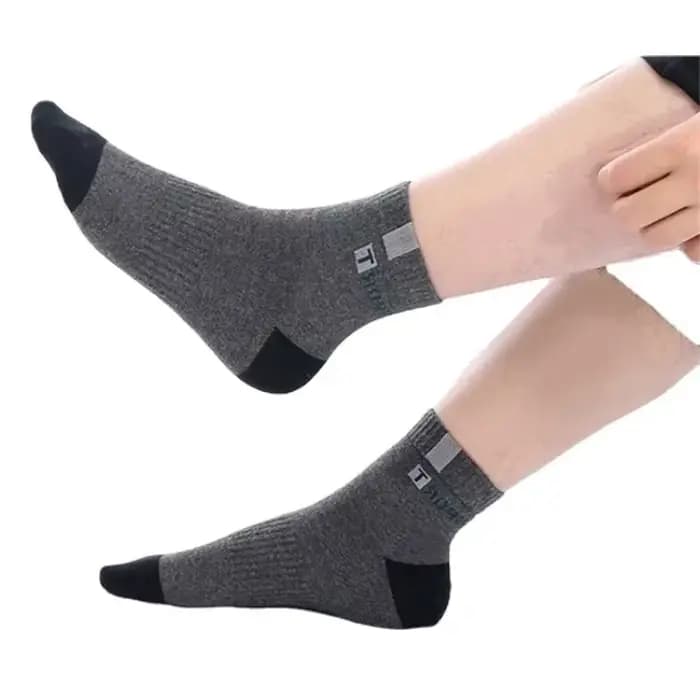 Chaussette en coton pour hommes Sport respirant doux lettre mode baskets haute élastique moyen Tube bas serviette Sox été course