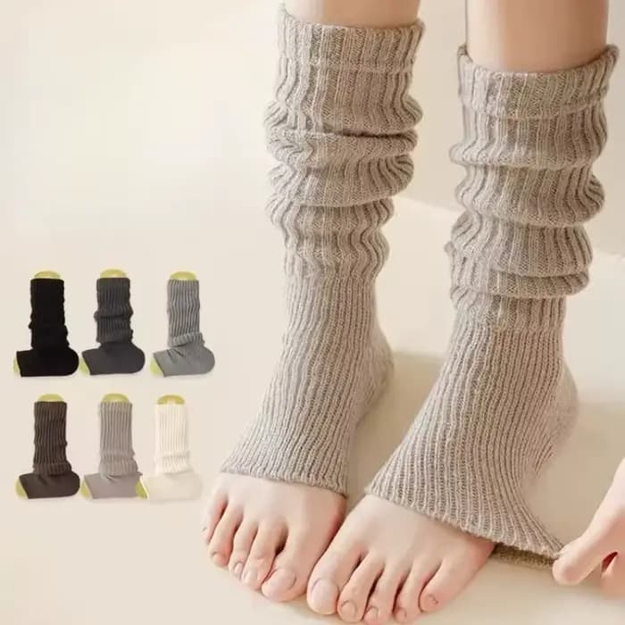 Lolita Y2k – chaussettes de mollet blanches longues