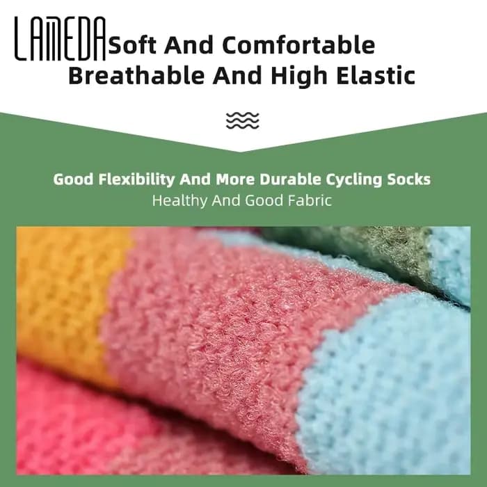 LAMEDA New Men's Cycling Socks Breathable Sports Running