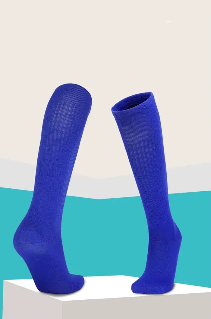 Chaussettes de football solides et fines pour garçons et filles, chaussettes longues pour enfants