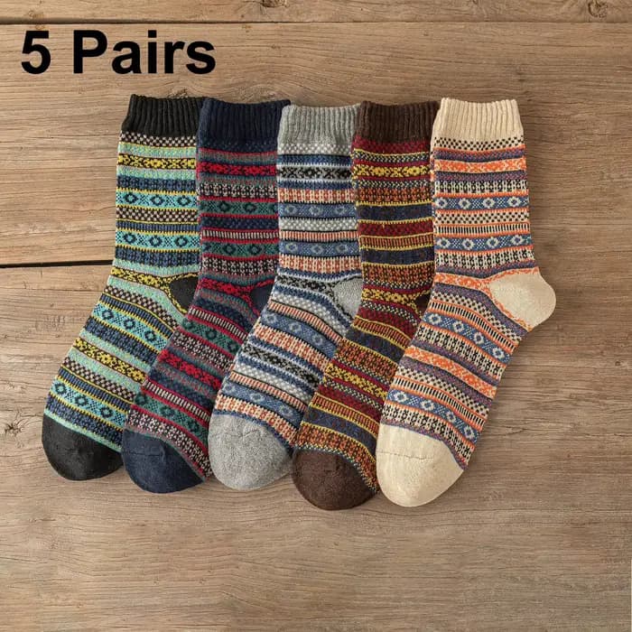 5 paires/lot nouveau Witner hommes chaussettes femmes amant