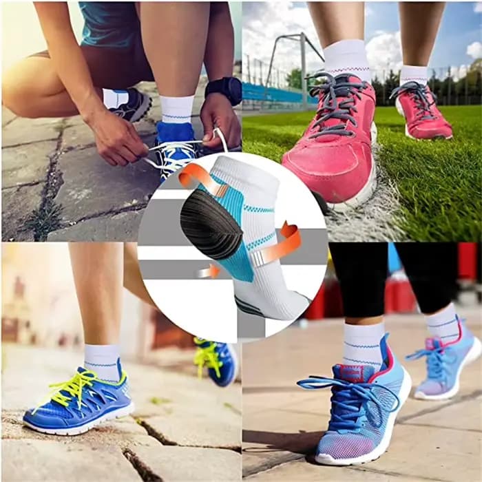 1/2/3 paires Brothock chaussettes de Compression pour Fascia plantaire déodorant absorbant la sueur respirant sport