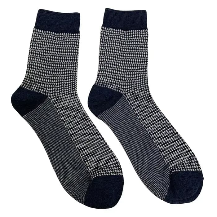 Chaussettes à carreaux en coton peigné pour hommes