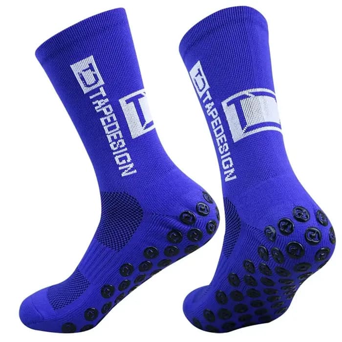 1 paire de chaussettes de football antidérapantes pour hommes