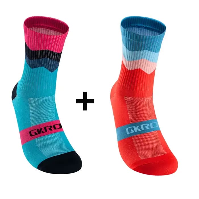 2 paires de chaussettes de cyclisme professionnelles