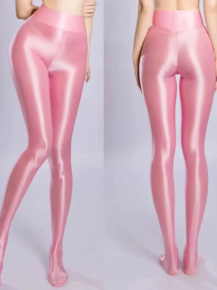 Nouveaux Collants en Nylon Brillant Effet Pêche