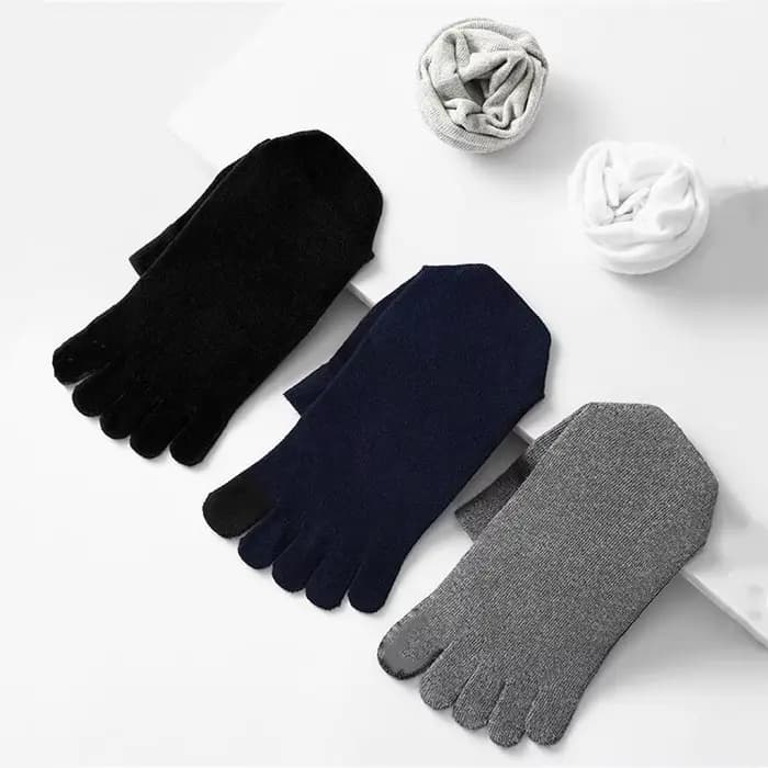 Chaussettes en coton à cinq doigts pour hommes