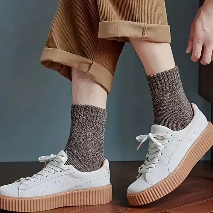 5 paires de chaussettes thermiques d'hiver pour hommes