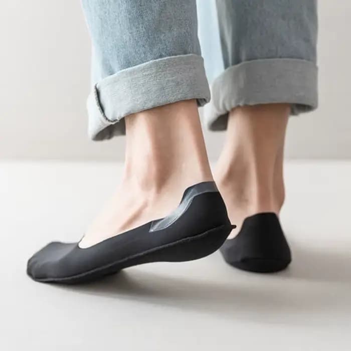 1/8/16 Paires de Chaussettes Bateau Ultra Fines en Soie Glacée pour Hommes