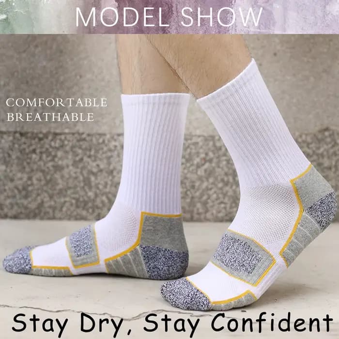 6 paires de chaussettes de randonnée à coussin lourd pour hommes