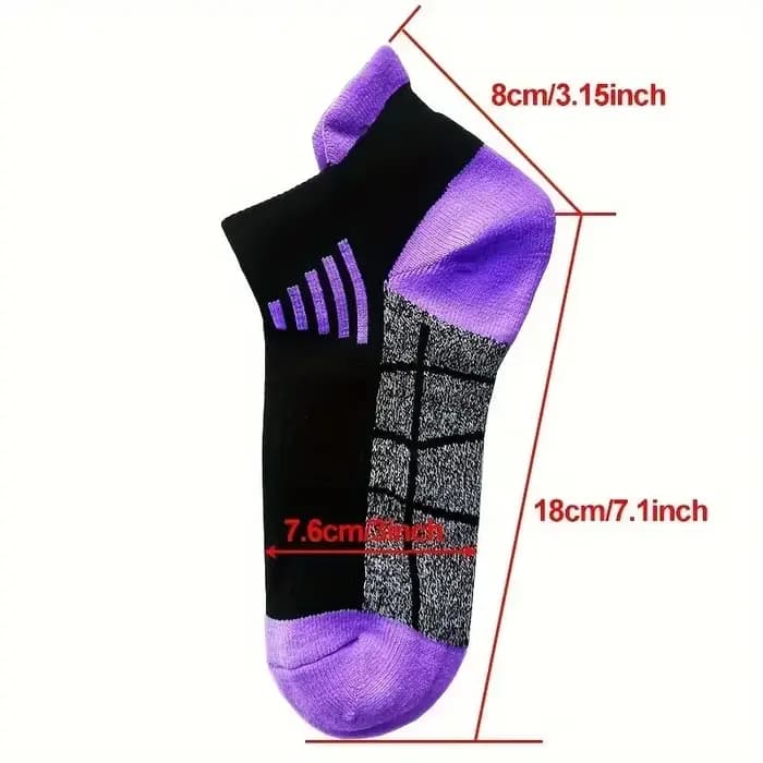 6 paires de chaussettes de compression de sport pour femmes