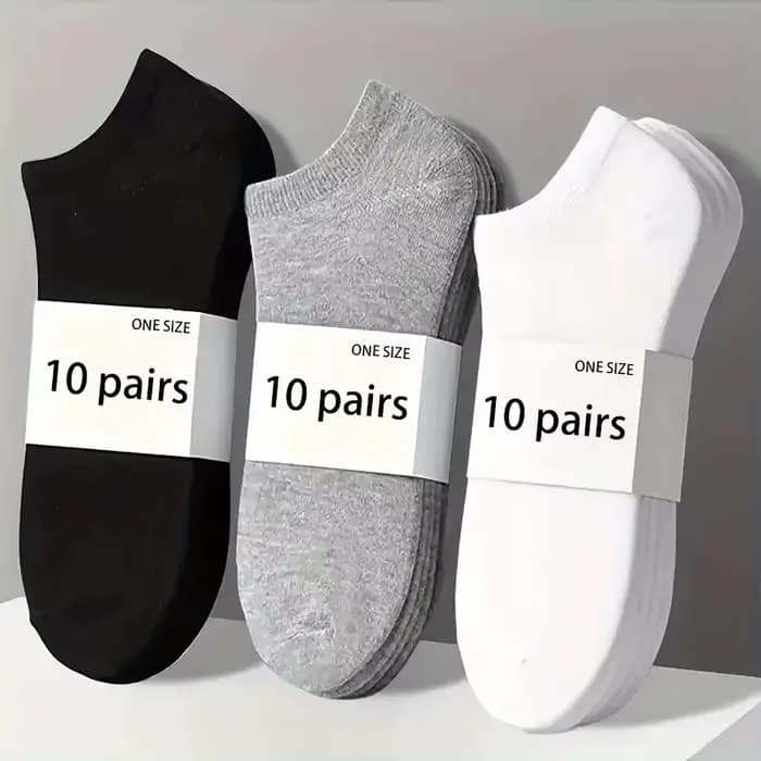 5/10/20/30 paires de chaussettes basses pour femmes