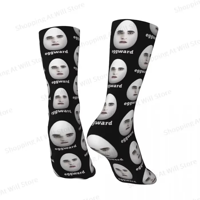 Edward Cullen Eggward hommes femmes chaussettes heureuses cyclisme nouveauté printemps été automne hiver bas cadeau