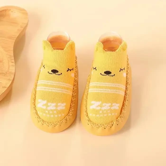 Chaussettes pour bébé, pantoufles avec semelles en caoutchouc
