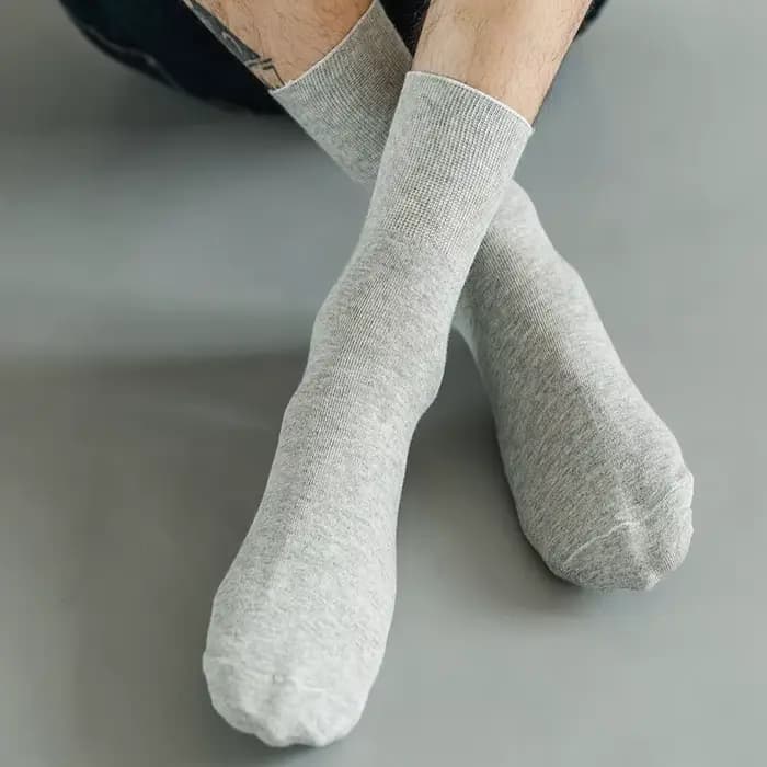Chaussettes courtes en coton pour hommes, grandes affaires, solides, amples, absorbant la sueur, antibactériennes, pour mari et pères, chaussettes chaudes et respirantes