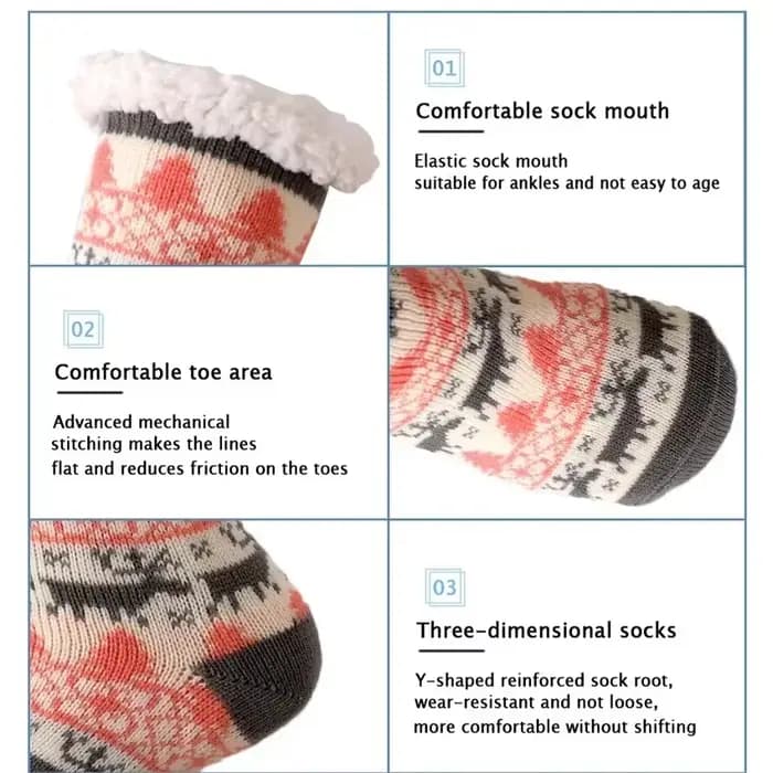 Chaussons thermiques en fourrure moelleuse pour femmes, chaussettes de vache mignonnes, vêtements de nuit chauds, chaussettes en peluche pour dames, chaussettes de sol doux, cadeau de Noël, hiver
