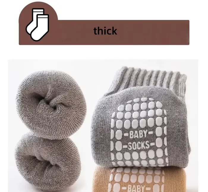 Chaussettes pour enfants garçons filles hiver épais chaud nouveau-né bébé genou haute longue mode