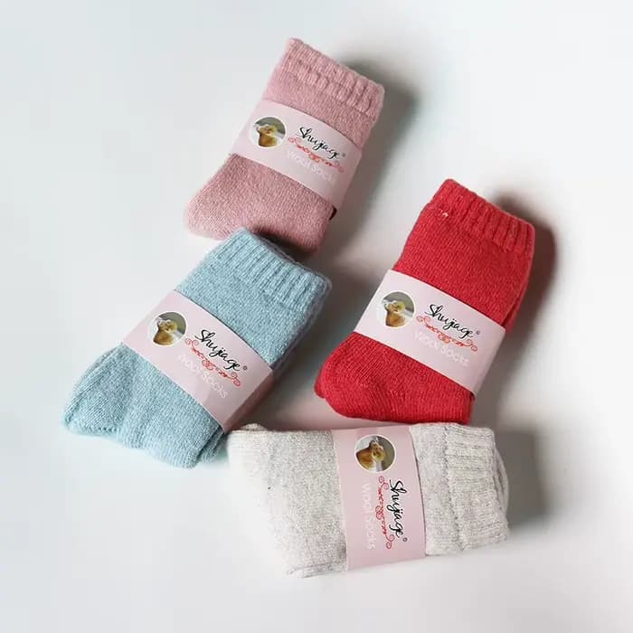 Chaussettes en laine épaisse et chaude pour femmes