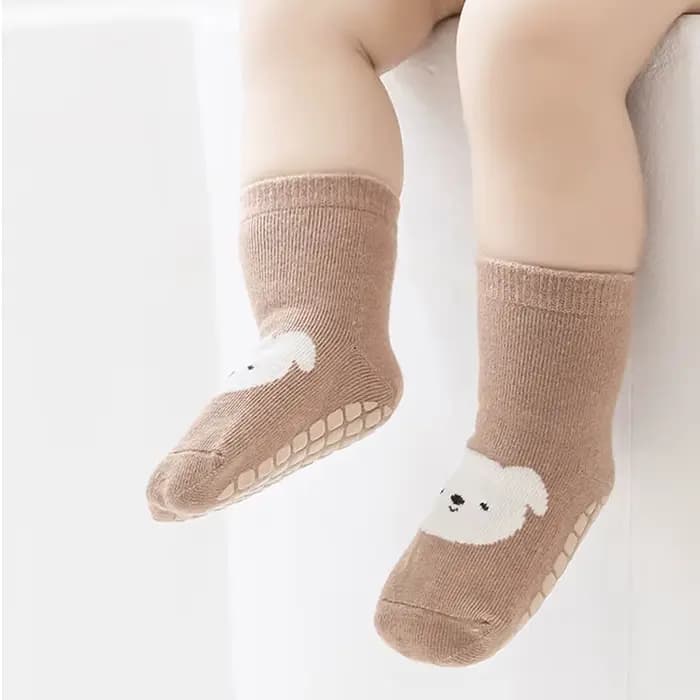 6 paires de chaussettes antidérapantes d'intérieur pour nouveau-nés. Convient aux