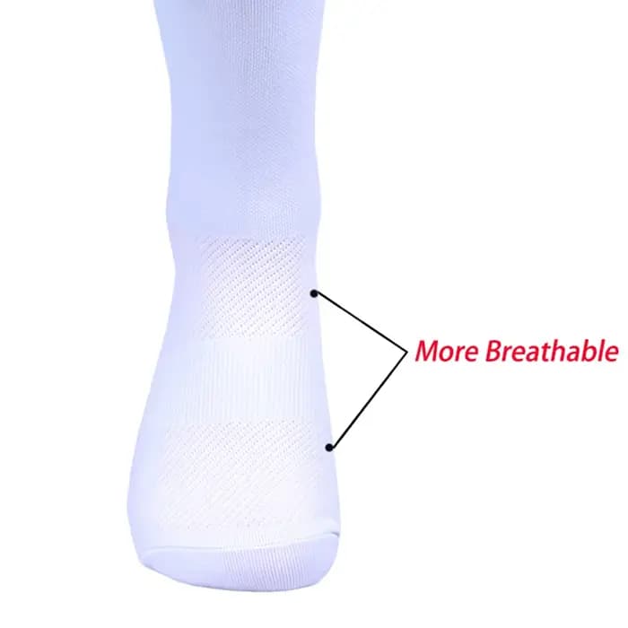 Nouveau noir FDJ chaussettes de cyclisme équipe des EAUES chaussettes de football antidérapantes rembourrées respirantes course Yoga basket-ball randonnée sport chaussettes de poignée