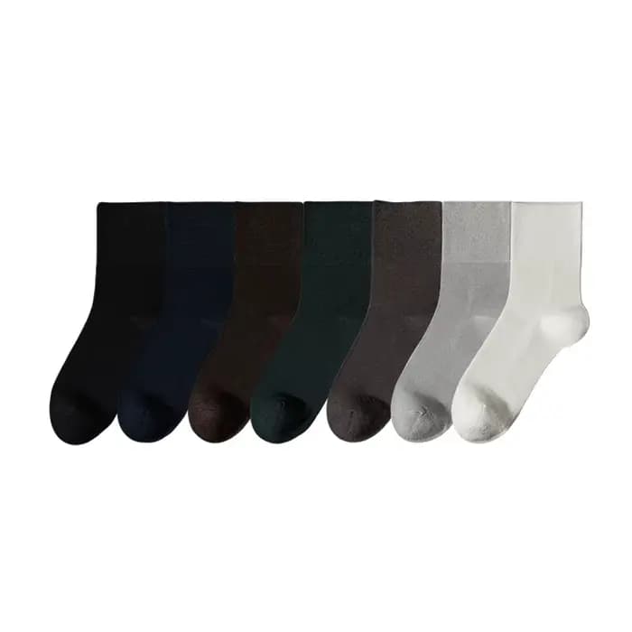 Chaussettes habillées en soie véritable pour hommes