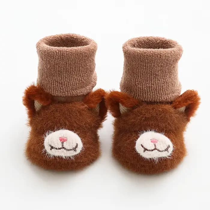 Chaussettes d'hiver coordonnantes en coton pour bébé