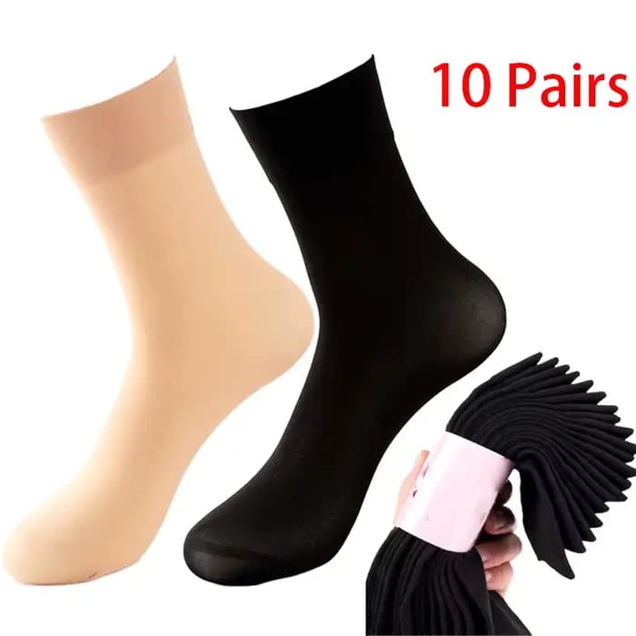 10 paires de chaussettes en velours pour femmes et hommes