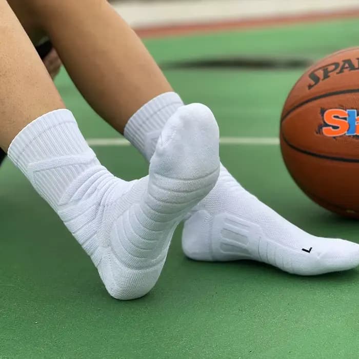 Haute Qualité Basket-Ball Chaussettes Compression Cyclisme Randonnée Tennis Hommes Femmes Équitation Respirant Épaissir