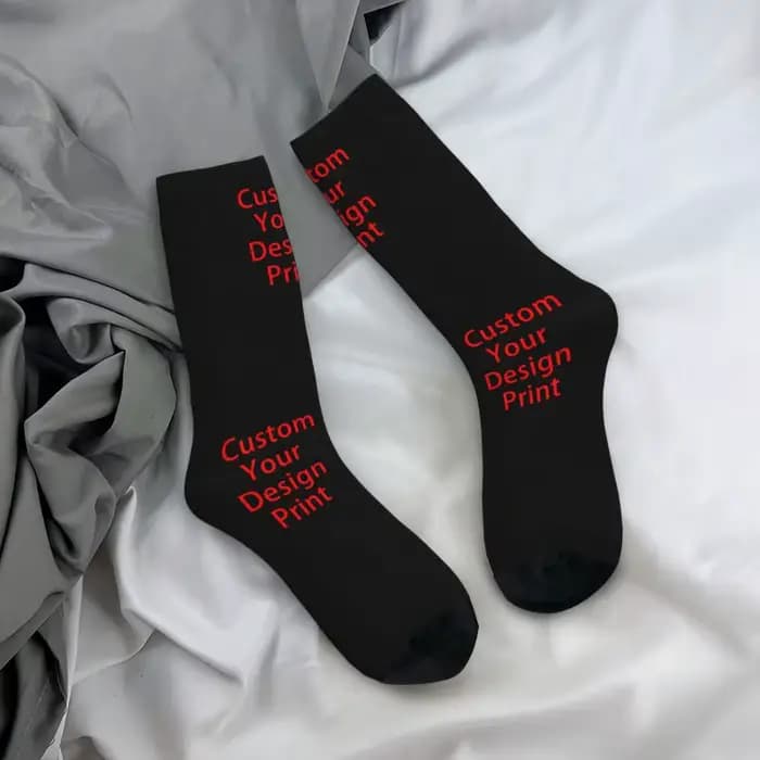 Personnalisez votre conception chaussettes pour femmes hommes Stretch été automne hiver