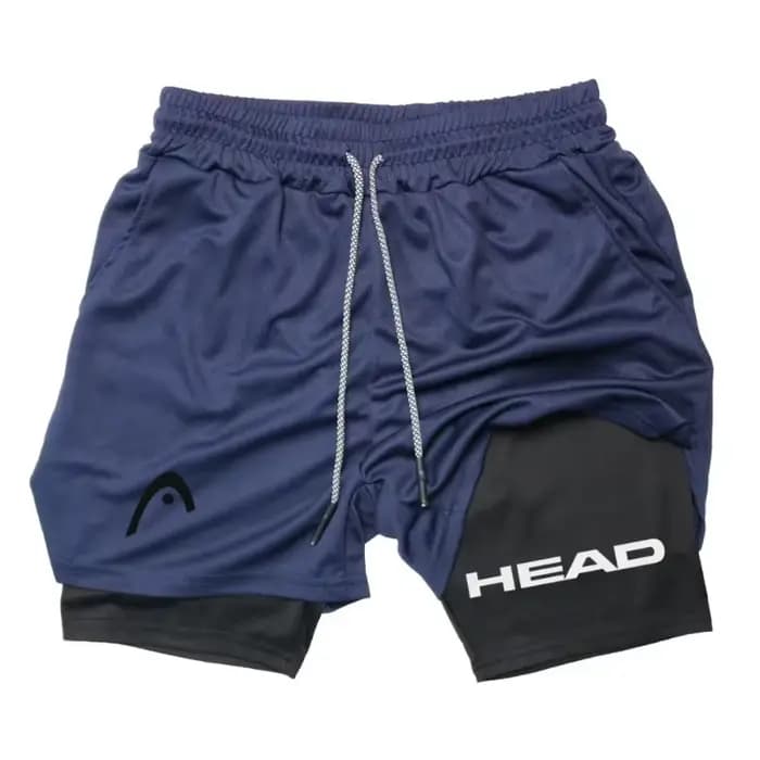 Short de course 2-en-1 pour hommes